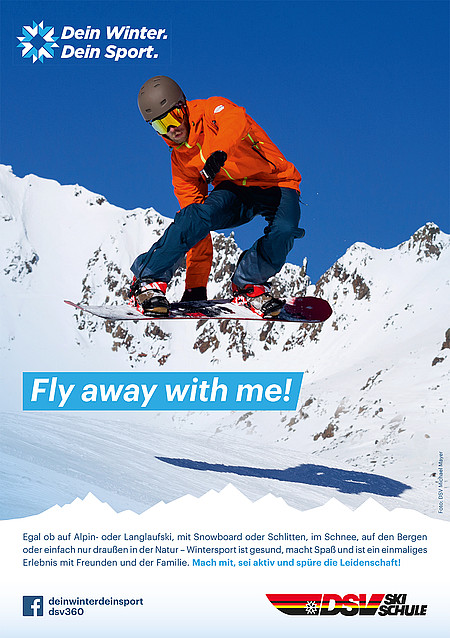 Poster DWDS Skischule Snowboard