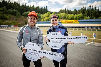 Schlüsselübergabe der Lotto Thüringer Arena am Rennsteig