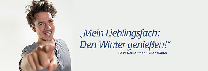 Felix Neureuther ist Unterstützer der wintersportSCHULE