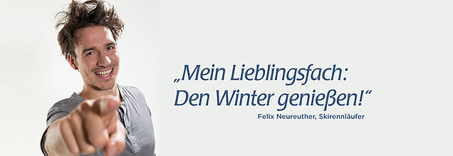 Felix Neureuther ist Unterstützer der wintersportSCHULE
