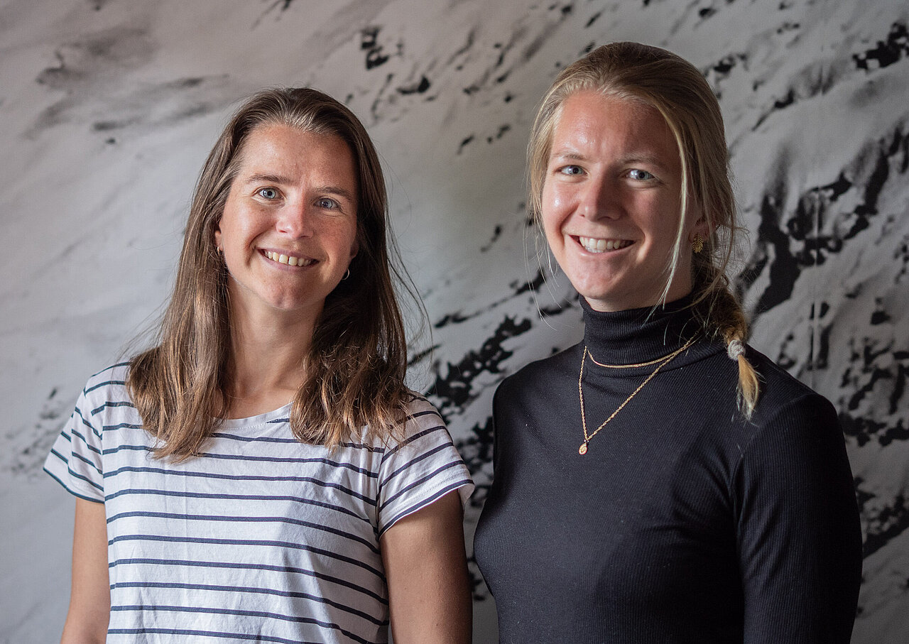Bild von Johanna Schumann und Denise Robrade welche das Nachhaltigkeitsbüro bilden