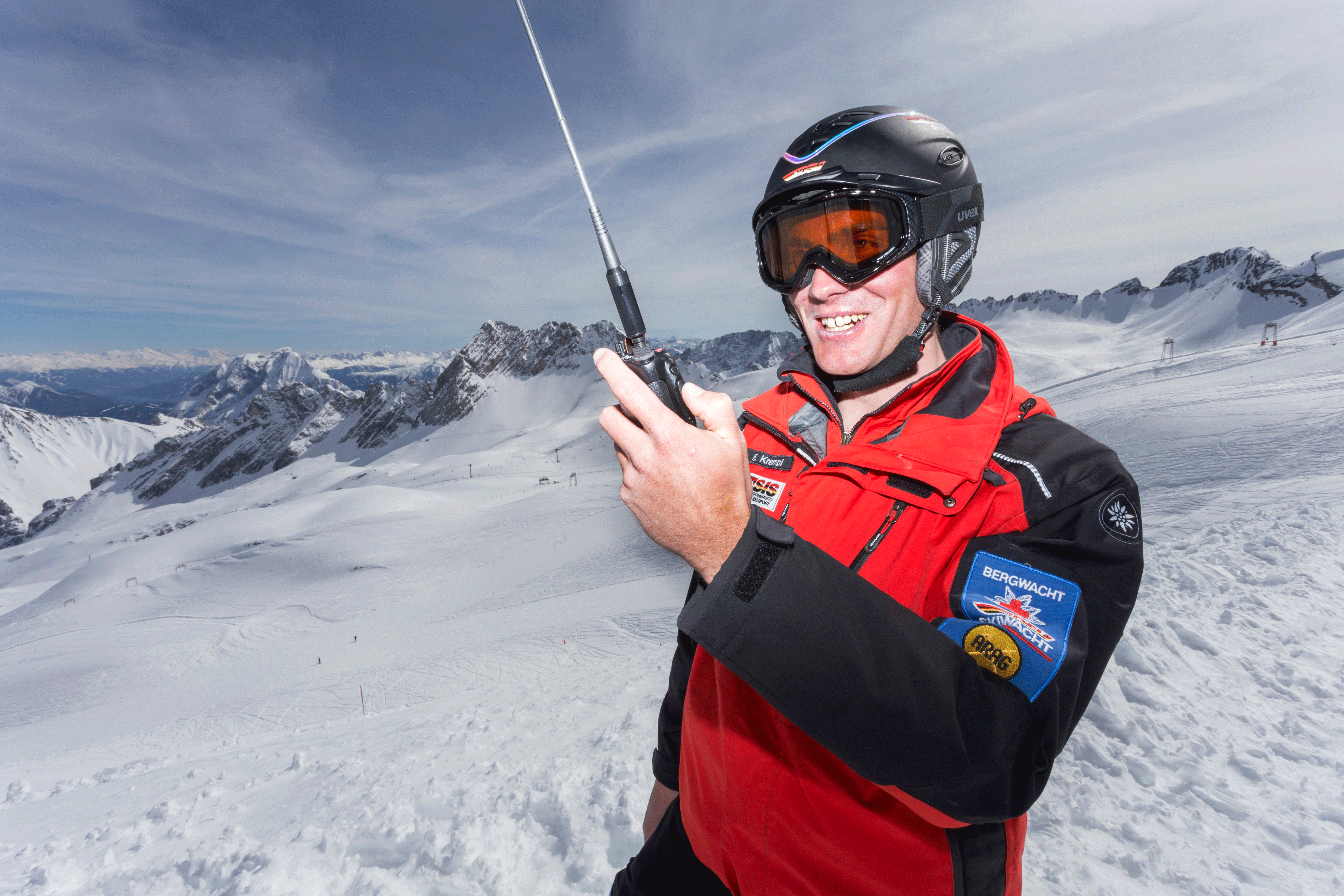 Skiwachtler beim Funken DSV Skiwacht